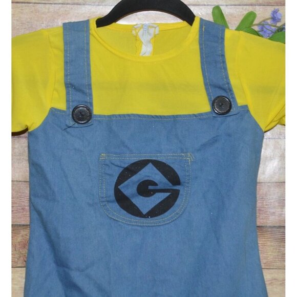 Rubies Despicable Me 2 Girls 1 Piece Minion Dress Costume Size M Blue Halloween - Picture 2 of 9